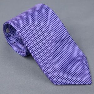 Nordstrom Mens Necktie Tie Purple Dots Silk